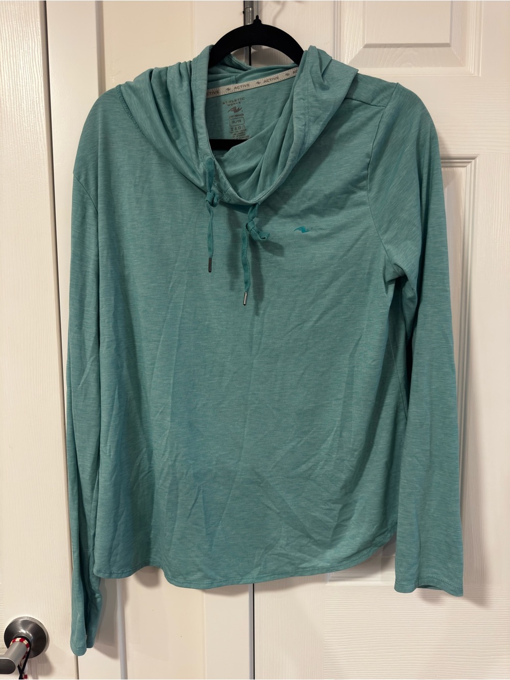 Light Teal Hooded Long-Sleeve Top - Unknown Brand